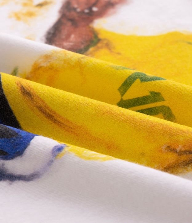 Remera Relaxed Ronaldinho Pintura Acuarela 6