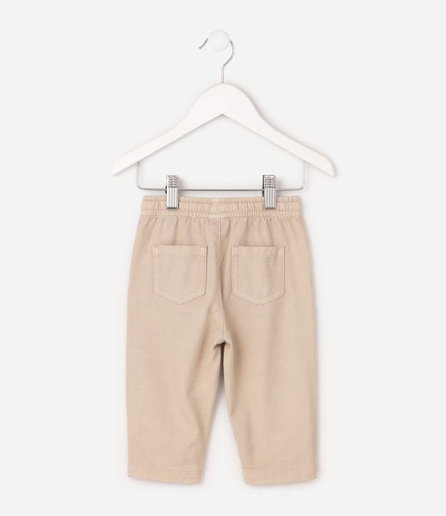 Pantalón Infantil con Bolsillos Aplicados y Botones Decorativos - Talle 0 a 18 meses 5