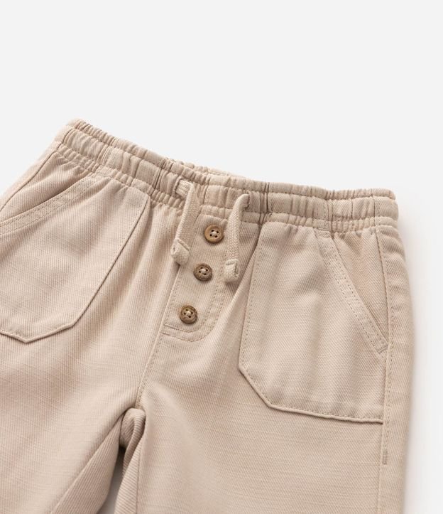 Pantalón Infantil con Bolsillos Aplicados y Botones Decorativos - Talle 0 a 18 meses 7