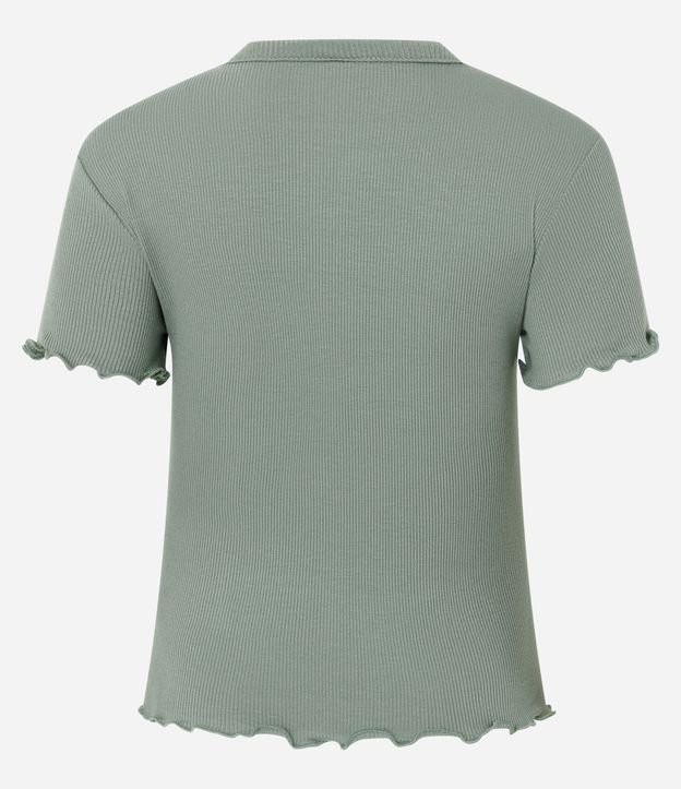 Blusa Manga Corta con Cuello Redondo 4