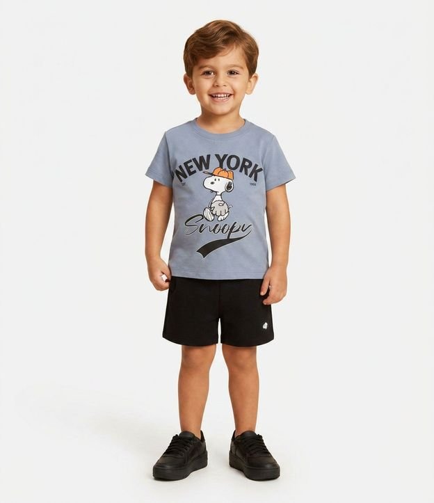 Conjunto Algodón Snoopy New York Infantil - Talle 2 a 8 años