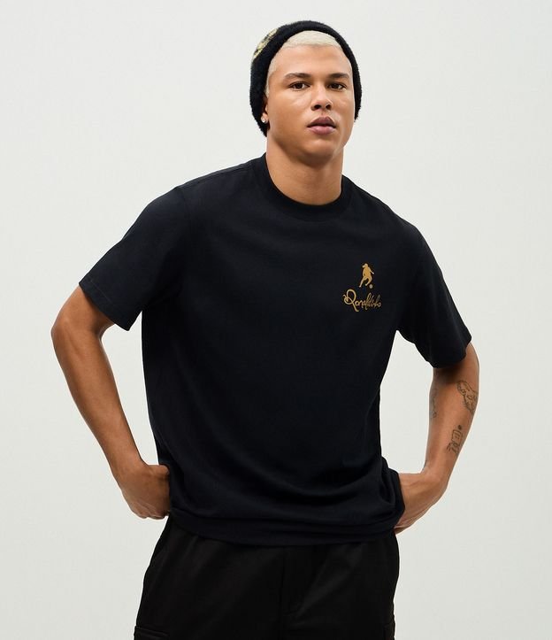 Remera Comfort con Estampa de Ronaldinho O Mago da Bola 2