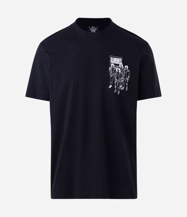 Remera Manga corta Ramones Rockaway Beach 5