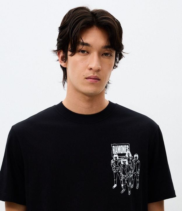 Remera Manga corta Ramones Rockaway Beach 3