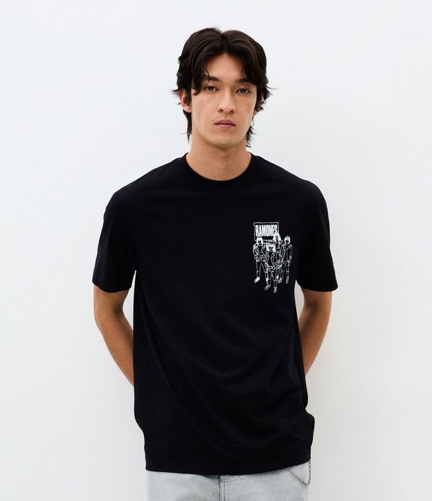 Remera Manga corta Ramones Rockaway Beach 4