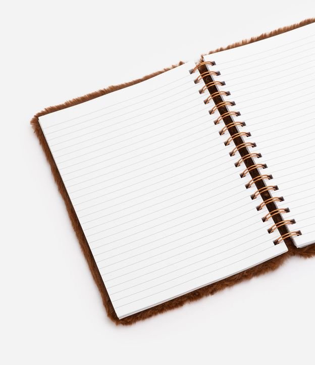 Cuaderno con Capa de Osito Peludo y Encadernado Espiral 4