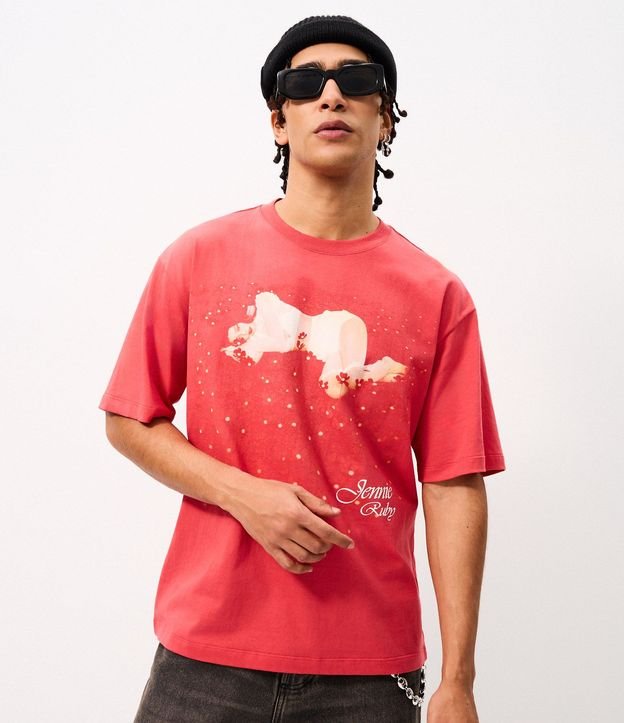Remera Boxy con Estampa Jennie Ruby