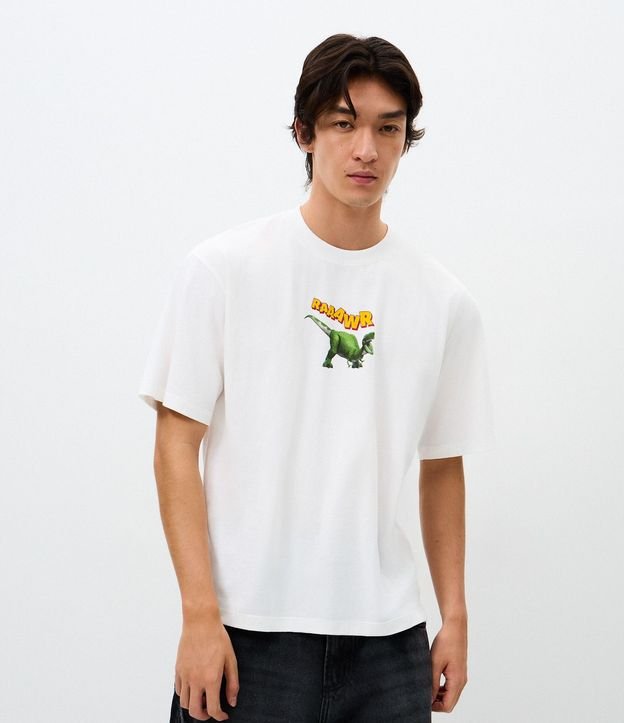 Remera Comfort con Estampa de Toy Story Dino 4