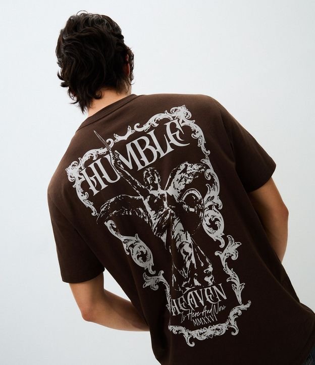 Remera Manga Corta No Mercy con Estampa en la Espalda