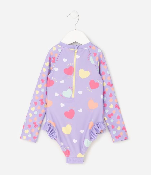 Malla Infantil Hello Kitty con Estampado de Corazones -Talle 1 a 6 años 2