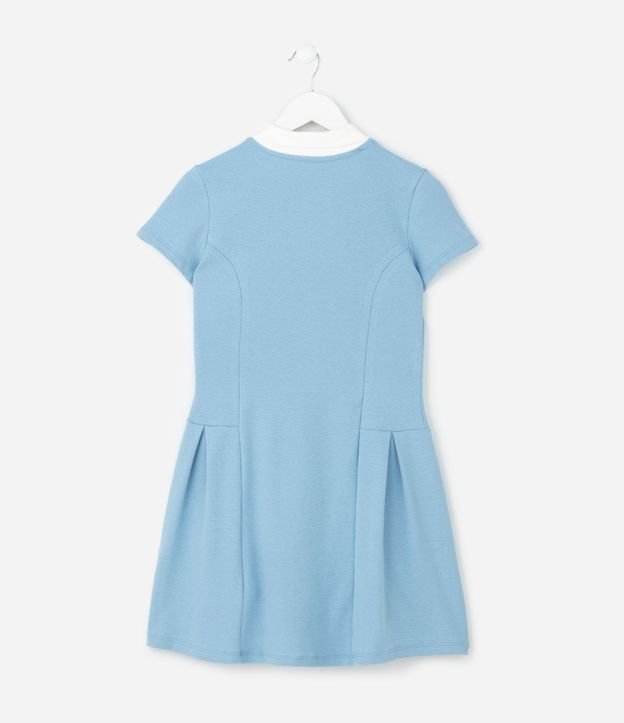 Vestido Infantil con Cuello Polo y Lettering – Talle 5 a 16 años 3