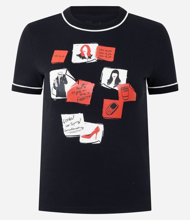 Remera en Algodón con Estampa del Diablo Viste  a la Moda 5