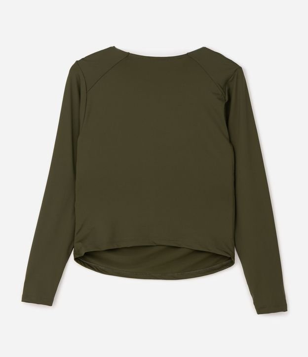 Blusa Manga Larga con Escote Traspasado Curve & Plus Size 6
