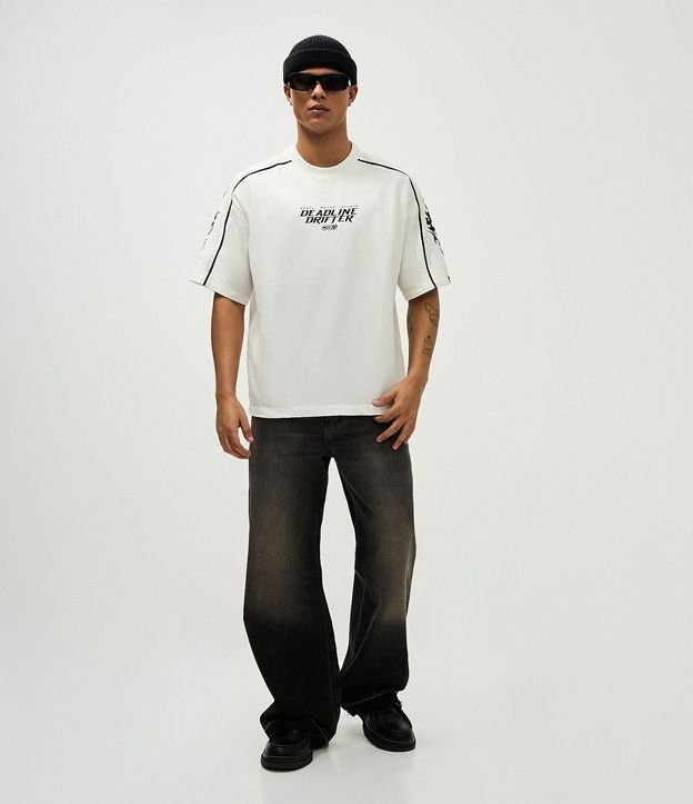 Remera Boxy Deadline Drifter con Calaveras 2