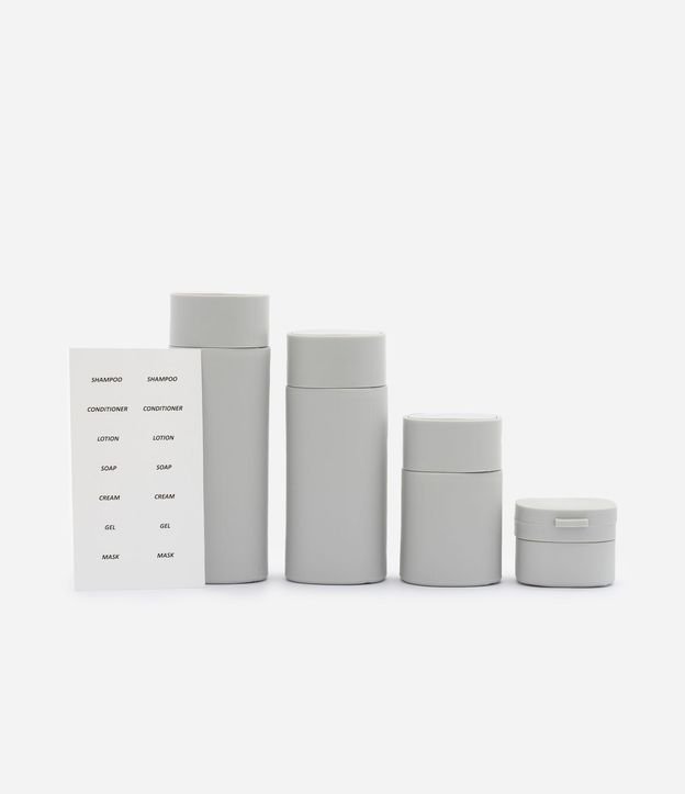 Kit Viaje Minimalista con Frascos Variados 3