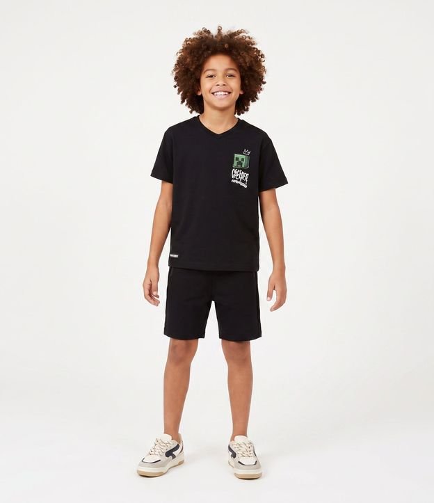 Conjunto Infantil Tech Fleece Minecraft con Bolsillo Fusionado - Talle 5 a 14 años 1