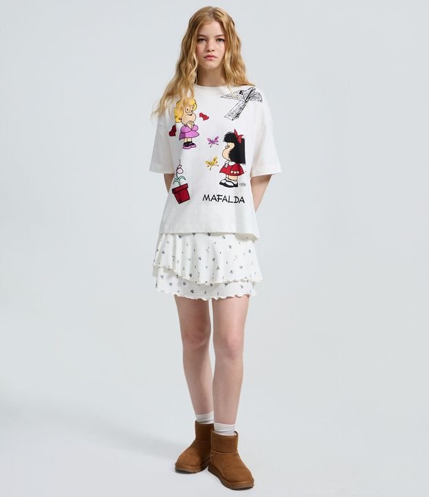 Remera Boxy en Algodón con Estampa de Mafalda 2