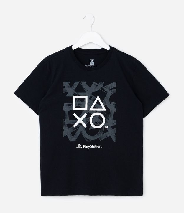 Remera Infantil con Estampa de Íconos PlayStation – Talle 5 a 14 años 2