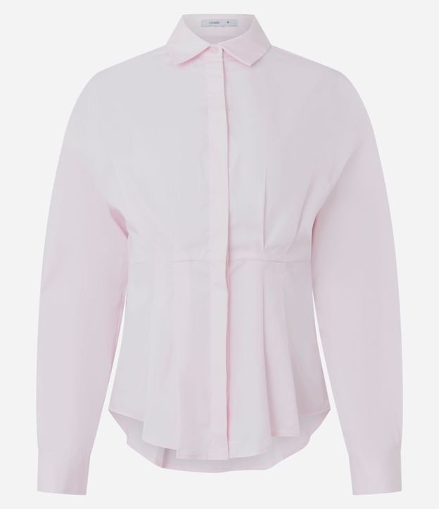Camisa en Algodón con Pliegues y Botones 6