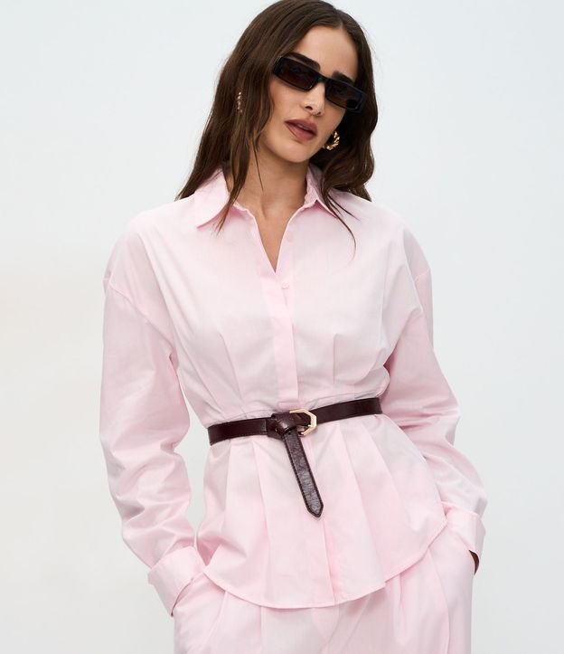 Camisa en Algodón con Pliegues y Botones 2