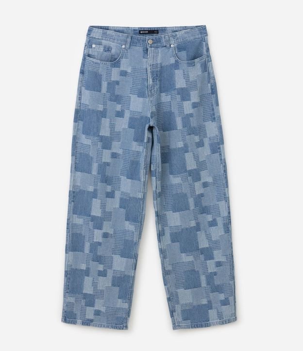 Pantalón Super Baggy en Jeans con Jacquard 5