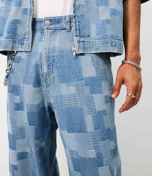 Pantalón Super Baggy en Jeans con Jacquard 3