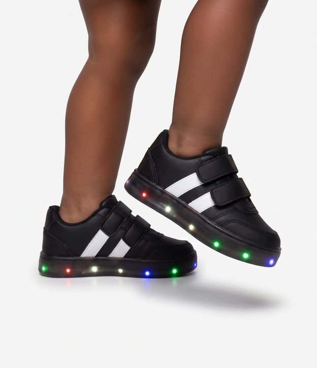 Championes Infantil Casual con Velcro y Luzes LED – Talle 20 a 27