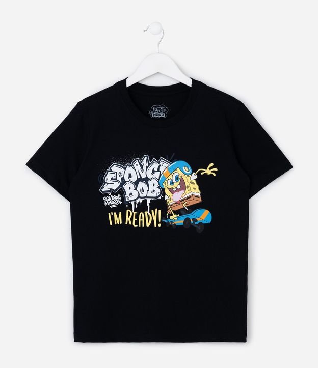 Remera Infantil con Estampado Bob Esponja Skate – Talle 5 a 14 años 2