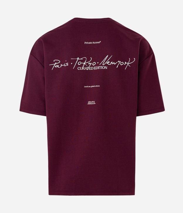 Remera Oversized en Algodón con Lettering Paris Tokyo New York 6