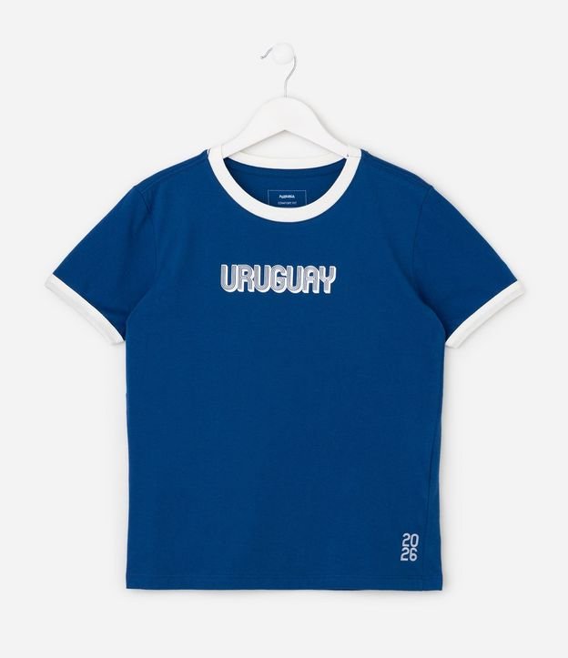 Camiseta Regula Infantil com Estampa Uruguay – Tam 5 a 14 Anos 2
