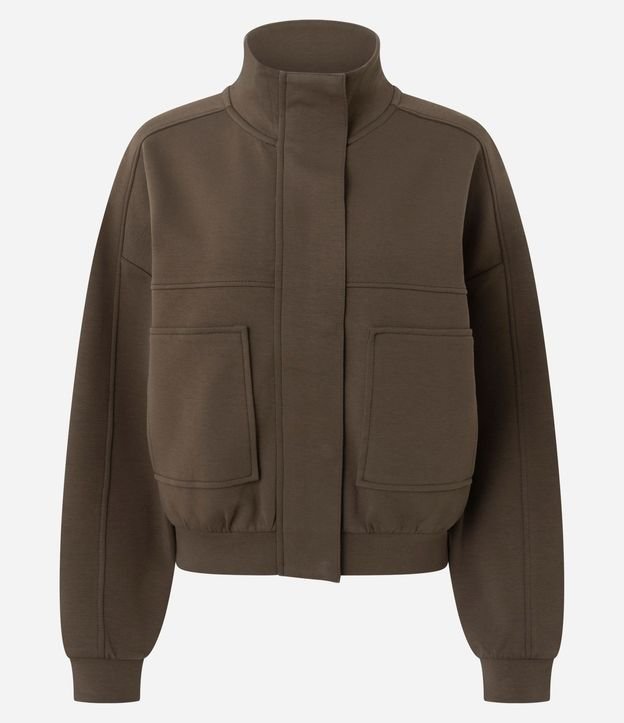 Campera Punto Roma con Bolsillos y Cuello Alto 6