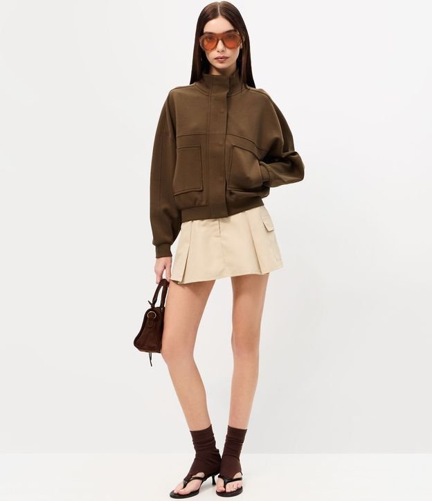 Campera Punto Roma con Bolsillos y Cuello Alto 2
