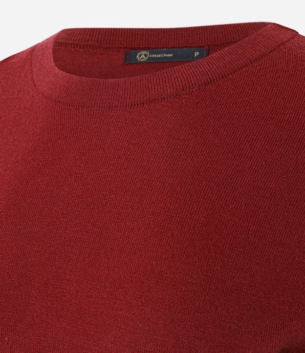 Blusa en Punto con Aplicación de Encaje en el Ruedo 6