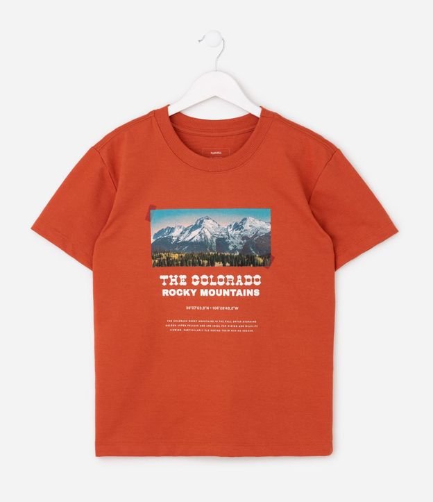 Remera Manga Corta con Estampado Photoprint - Talle 5 a 14 años 2