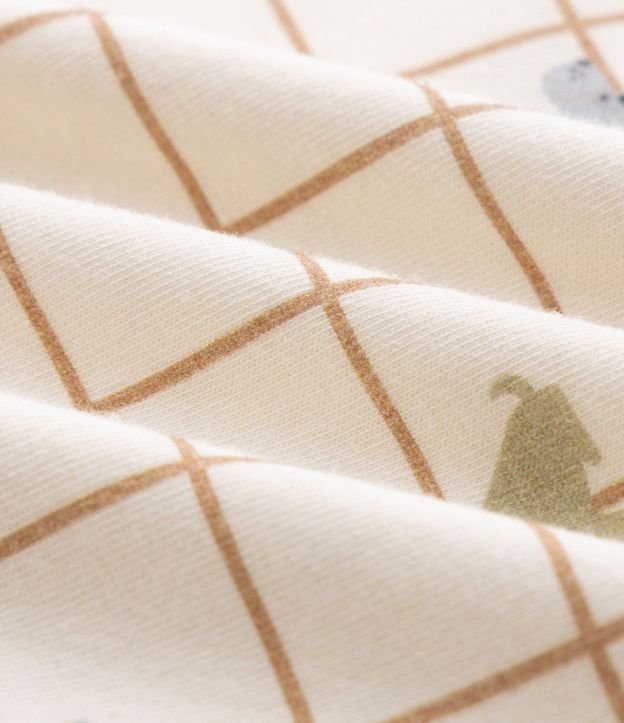 Body Infantil de Cuadros con Estampa Fullprint – Talle 0 a 18 Meses 4