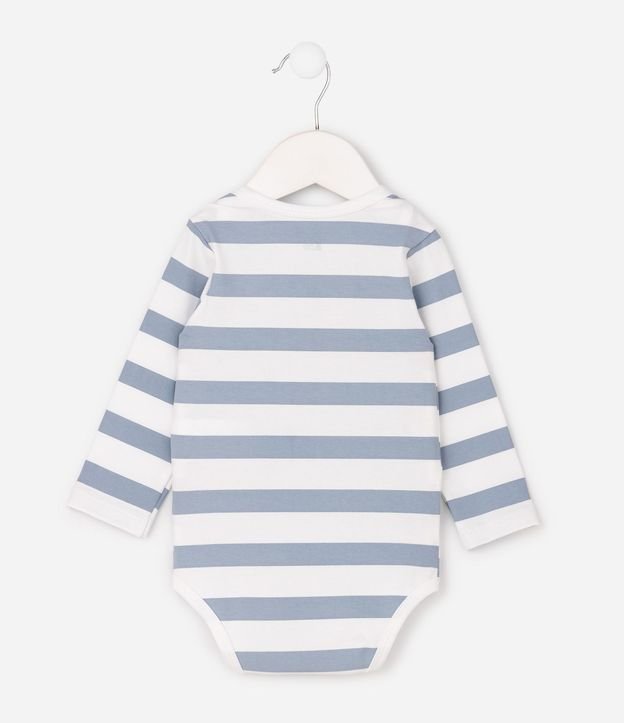 Body Infantil en Algodón con Estampado Rayada - Talle 3 a 18 Meses 3