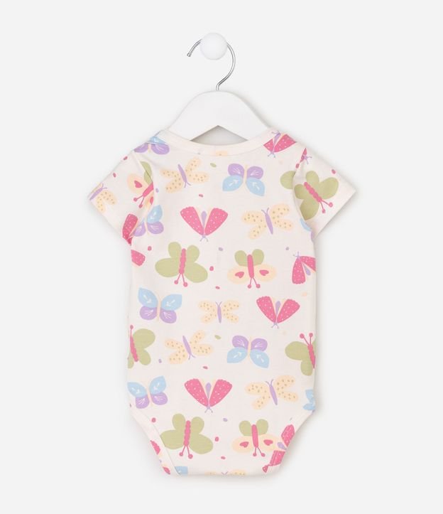 Body Infantil con Estampa de Fullprint Mariposas – Talle 0 a 18 Meses 3