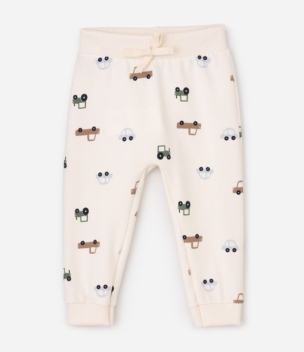 Conjunto Algodón Infantil con Estampa de Carritos - Talle 0 a 18 Meses 5