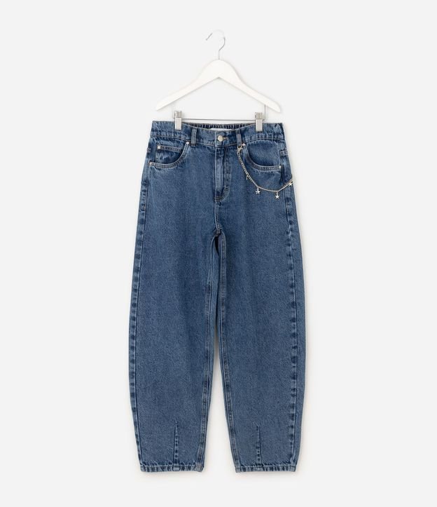 Pantalón Balloon Infantil en Jeans con Cadena – Talle 5 a 16 años 2