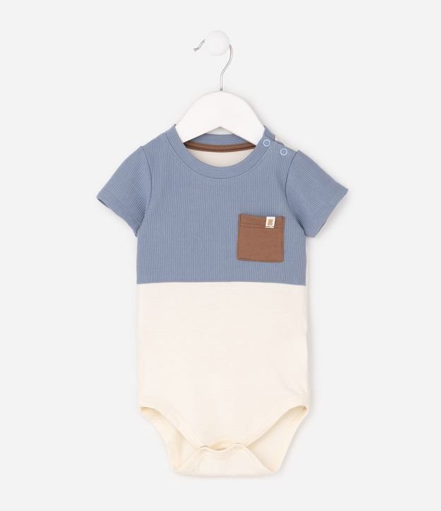 Body Bebé en Algodón Texturizado con Bolsillo – Talle 0 a 18 Meses 2