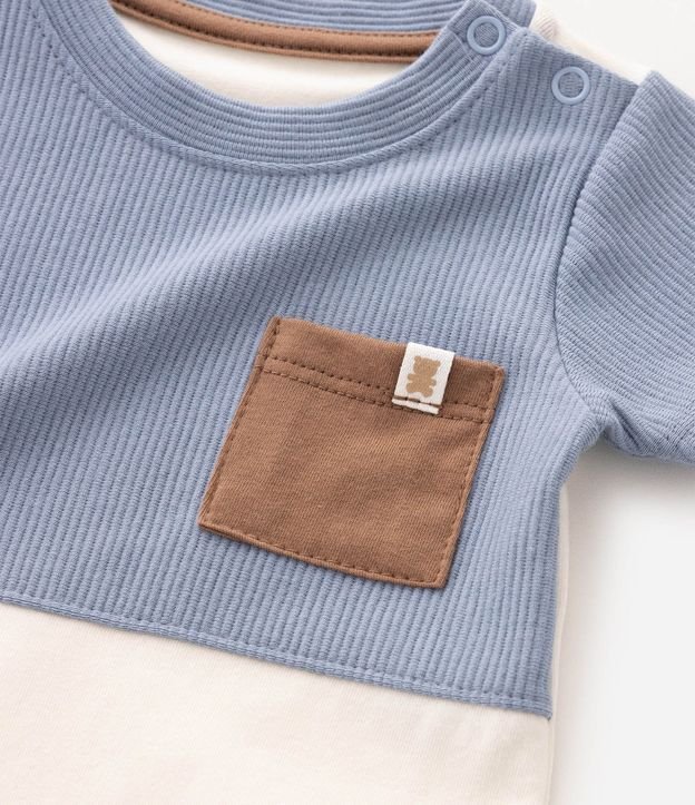 Body Bebé en Algodón Texturizado con Bolsillo – Talle 0 a 18 Meses 5