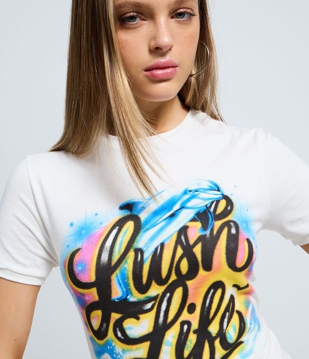 Remera Manga Corta Zara Larsson con Estampado 3