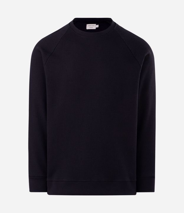 Buzo Masculino Waffle en Algodón con Cuello Redondo 5