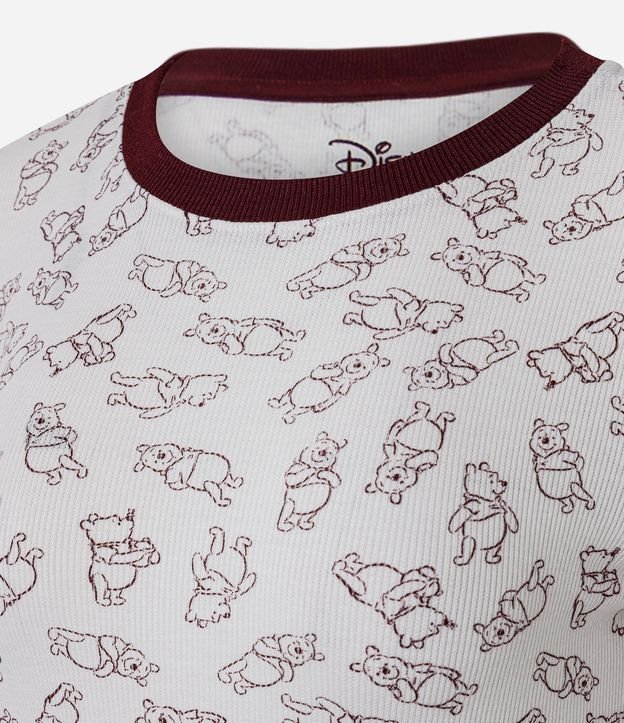Pijama Largo en Rib Acanalada con Estampa de Winnie The Pooh 2
