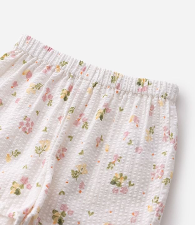 Conjunto Infantil en Tricolina con Botones y Volado - Talle 3 Meses a 18 Meses 3