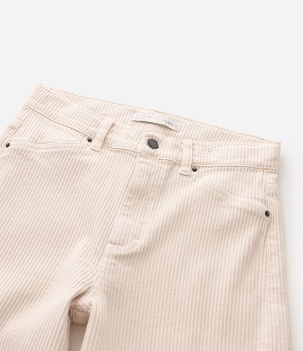 Pantalón Wide Infantil en Sarga Cotelê con Ruedo Ajustable – Talle 5 a 16 años 5