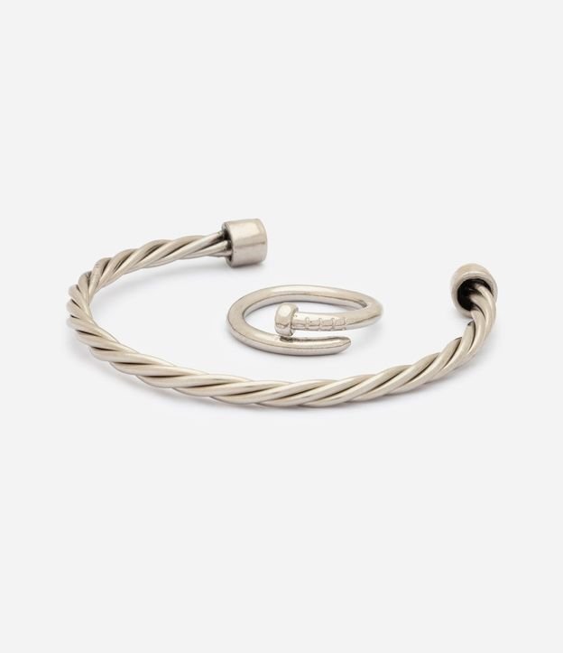 Kit Anillo y Pulsera Metal 2