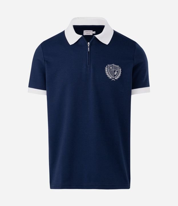 Polo Manga Corta Algodón Escudo Texturizado 5