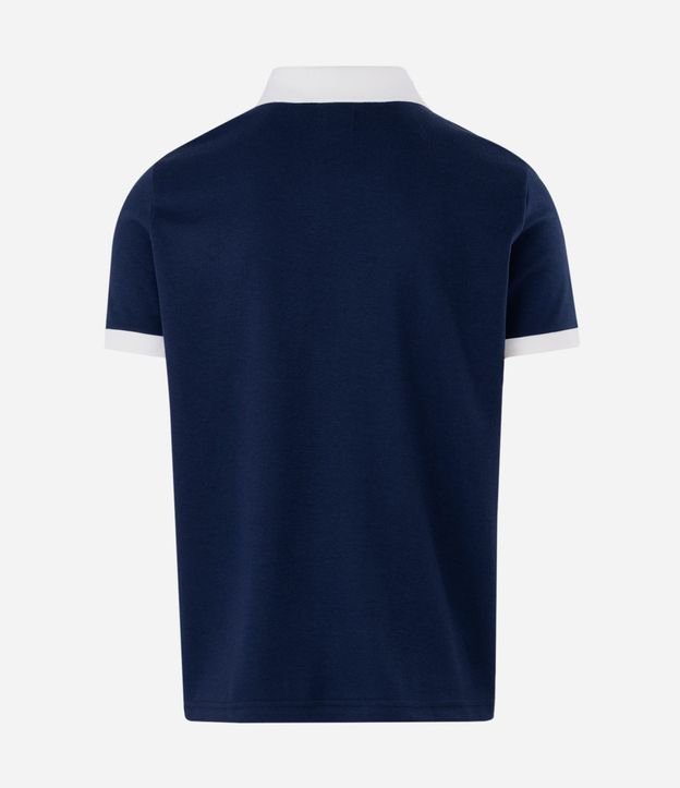 Polo Manga Corta Algodón Escudo Texturizado 6