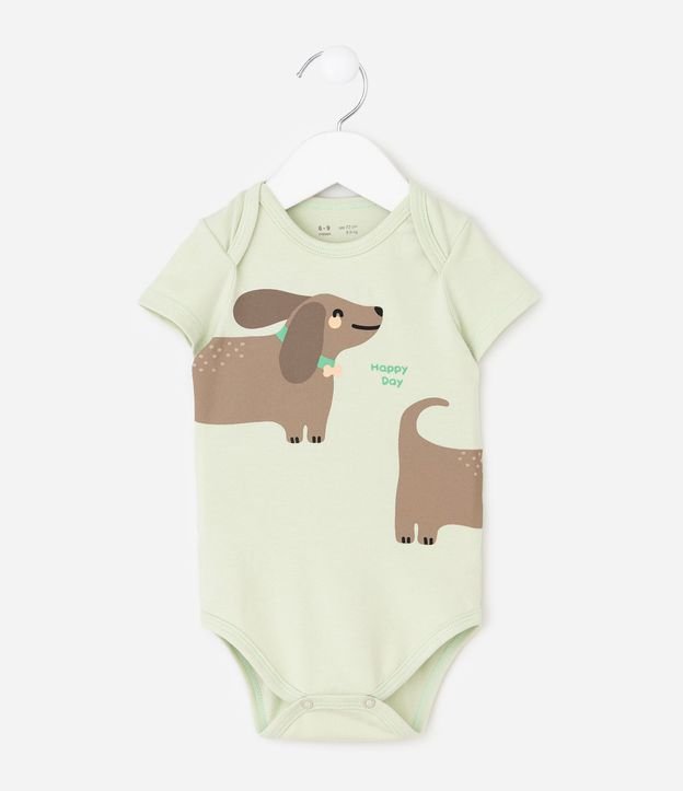 Body Bebé con Estampa de Perro y Lettering – Talle 0 a 18 Meses 2
